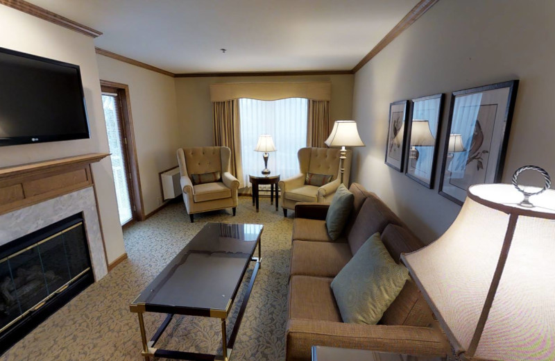 Guest living room at The Osthoff Resort.