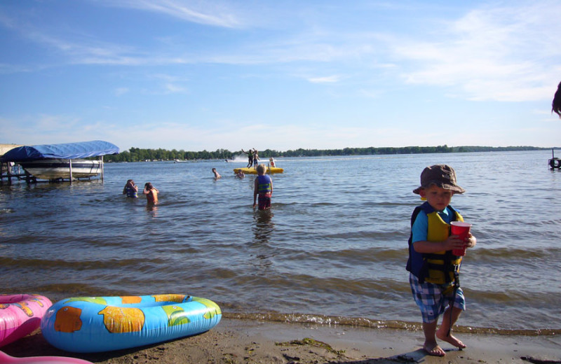 Beach at Head of the Lakes Resort.