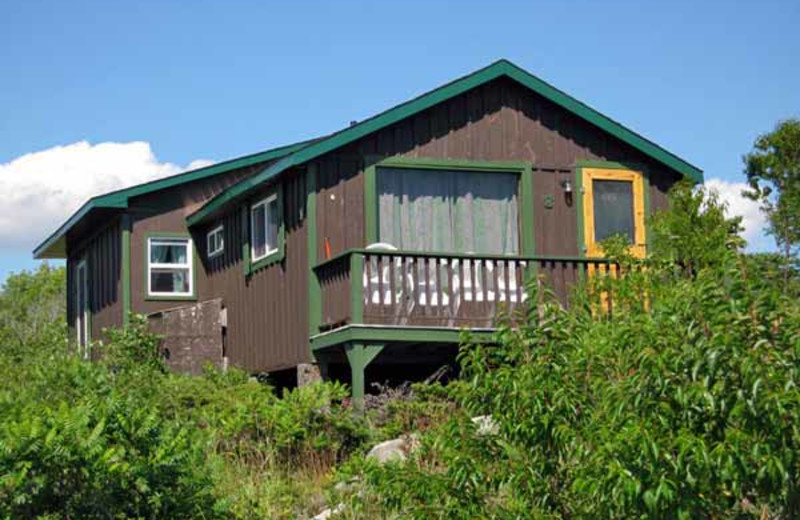 Cabin exterior at Brennan Harbour Resort.