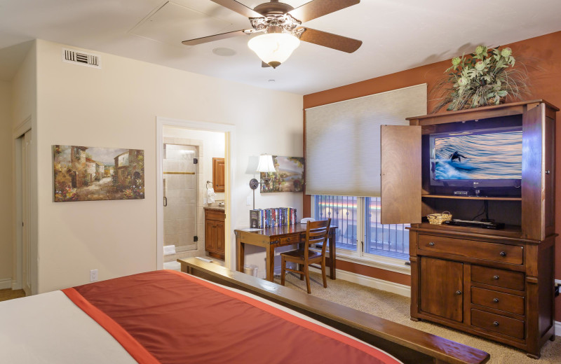 Guest room at Valentina Suites.