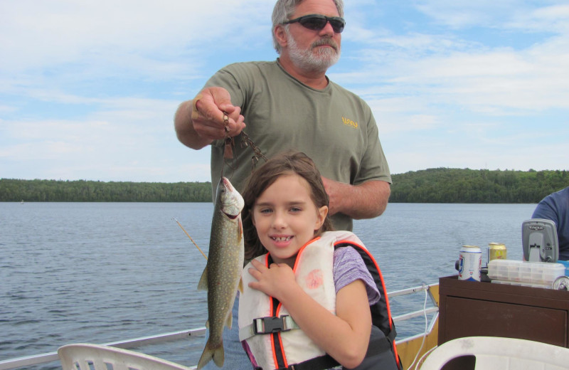 Fishing at Trout Lake Resort.