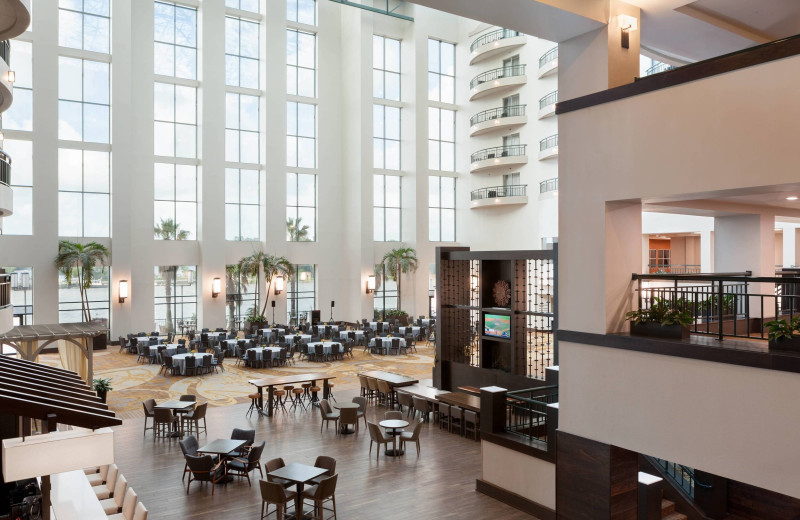 Atrium at Savannah Marriott Riverfront.