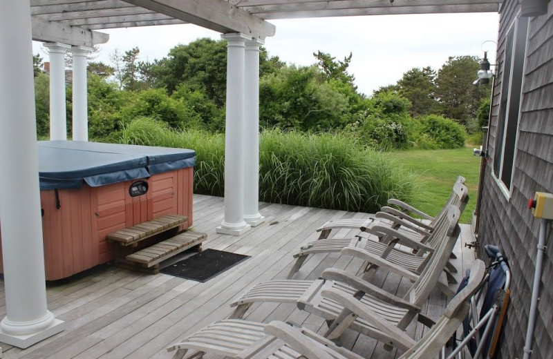 Hot tub at Winnetu Oceanside Resort.