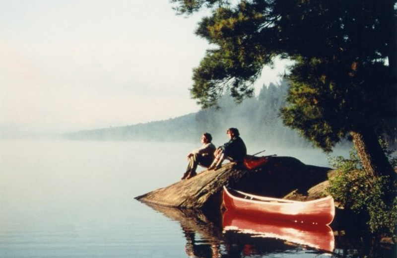 Canoeing at Pine Vista Resort.