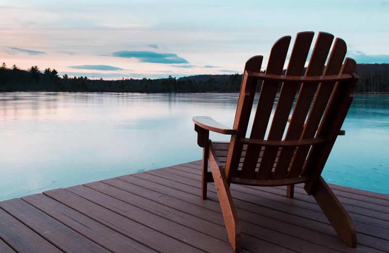 Lake view at The Lodge at Woodloch.