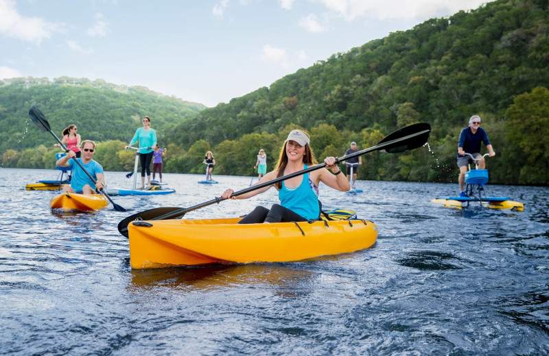 Kayaking at Lake Austin Spa Resort.