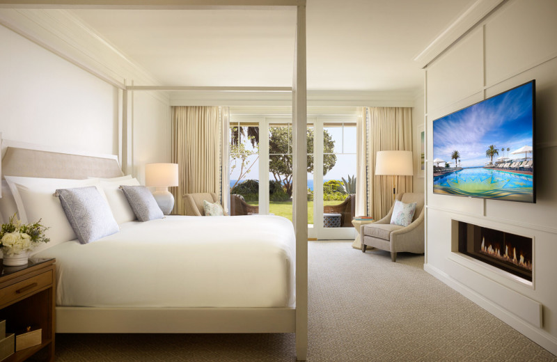 Guest room at Montage Laguna Beach.