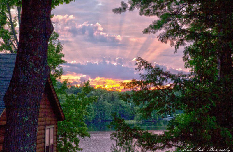 Sunrise at Virgin Timber Resort.