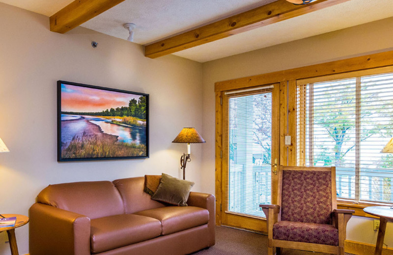 Guest living room at The Homestead.