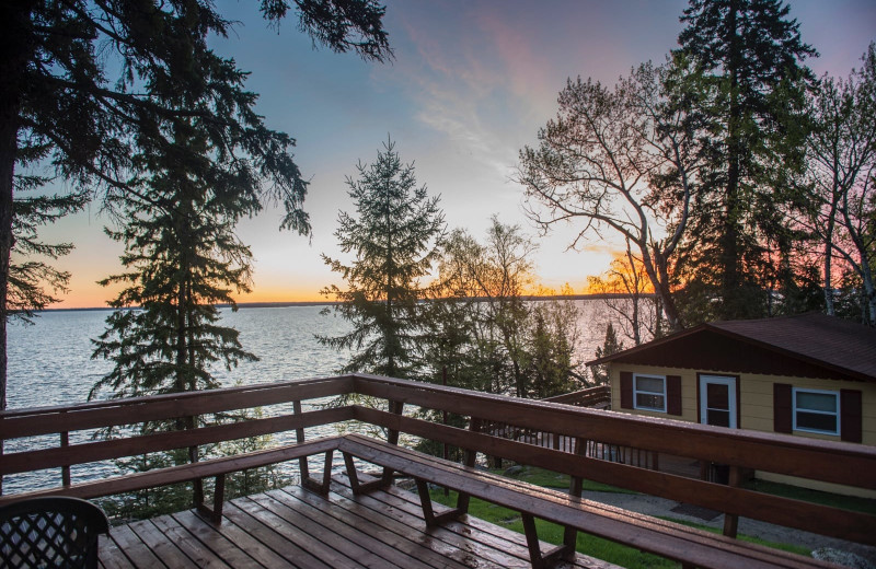 Cabin exterior at Kabetogama Lake Resorts.