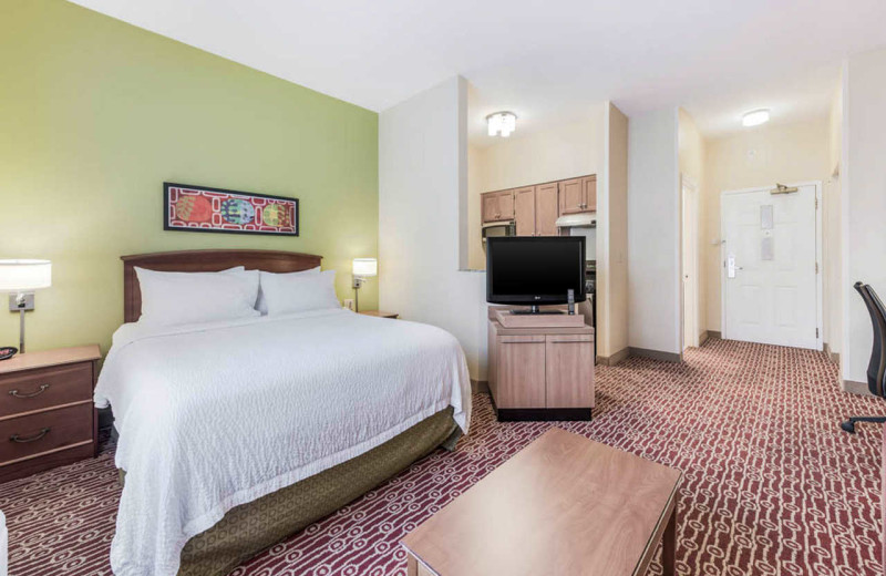 Guest room at MainStay Suites Blue Ash.