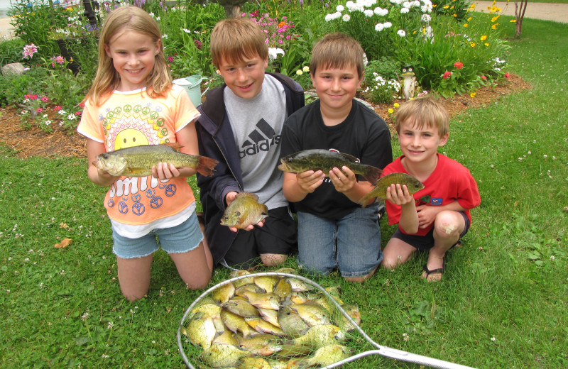 Fishing at Mill Lake Resort.