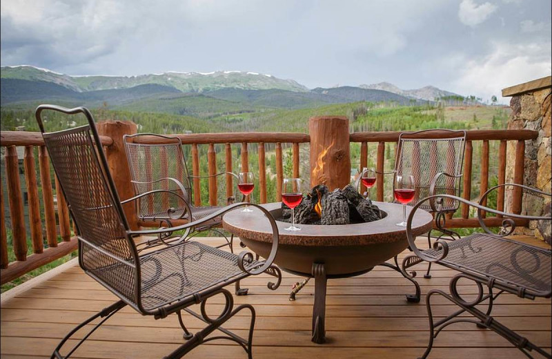 Rental deck view at Breckenridge Rentals by Owner.