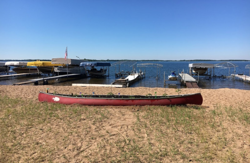 Beach at Ebert's North Star Resort.