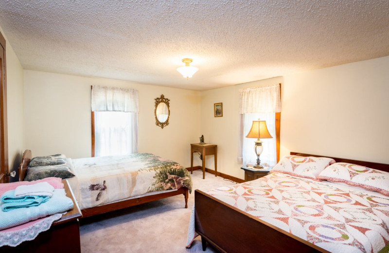 Guest room at Fishing Creek Lodge.