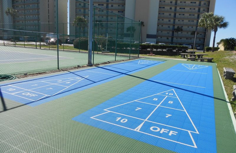 Shuffle board at Moonspinner Condominium.