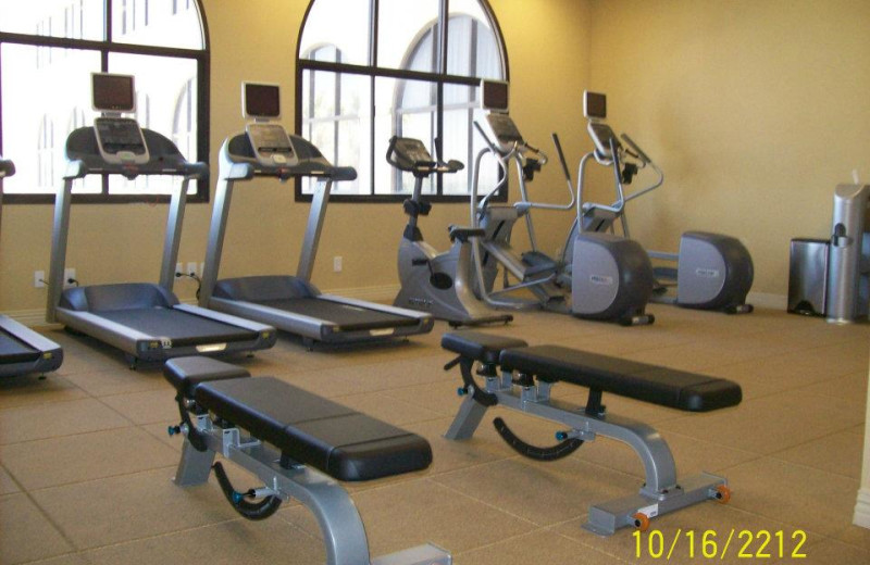 Fitness room at Hotel Encanto.