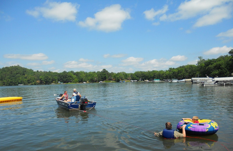 The lake at SweetWater Resort.