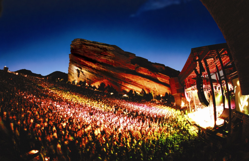 Red Rock Amphitheater near Colorado Bear Creek Cabins.