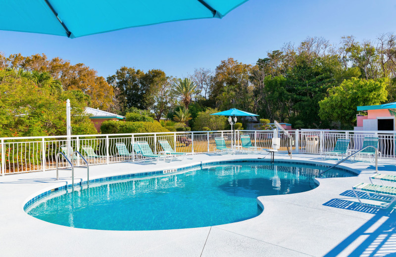 Outdoor pool at Rock Reef Resort.