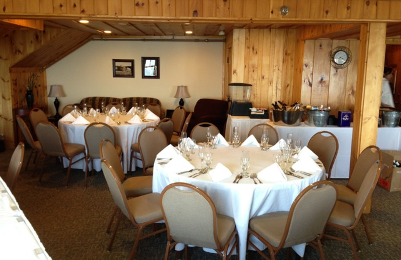 Reception at Lutsen Resort on Lake Superior.
