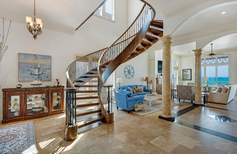 Rental living room at Destin Getaways.