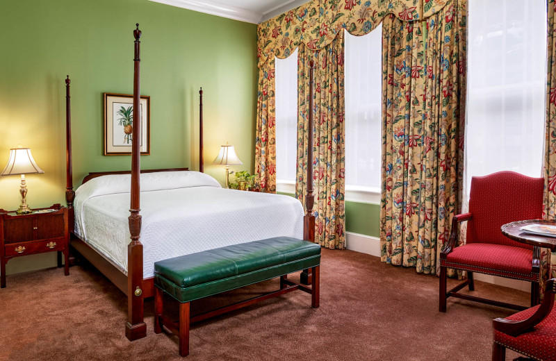 Guest room at Planters Inn on Reynolds Square.