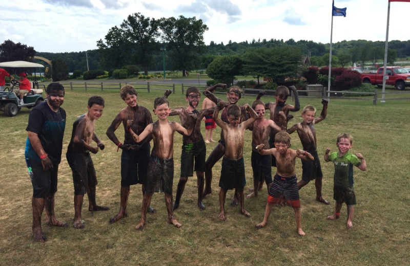 Group at Yogi Bear's Jellystone Park Warrens.