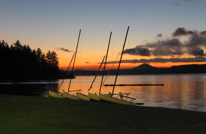 Sunset at Rain Forest Resort Village.