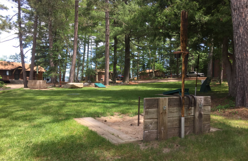 Horseshoes at Cabin O'Pines Resort & Campground.