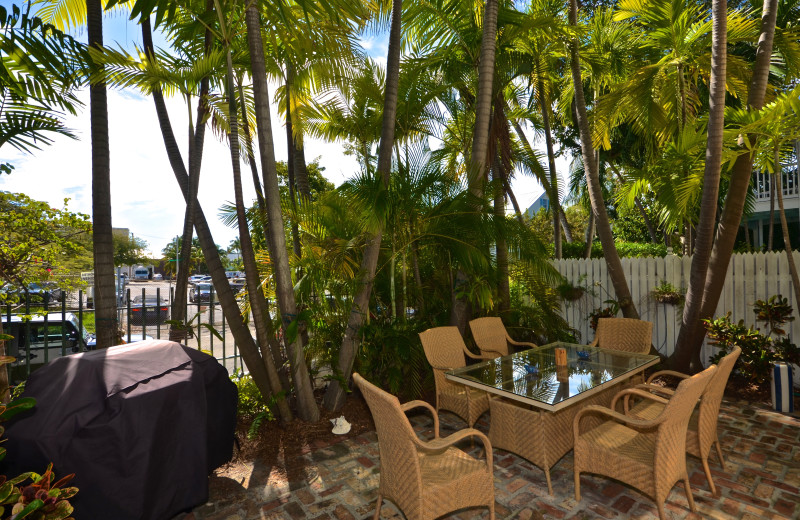 Rental patio at Key West Vacation Rentals.