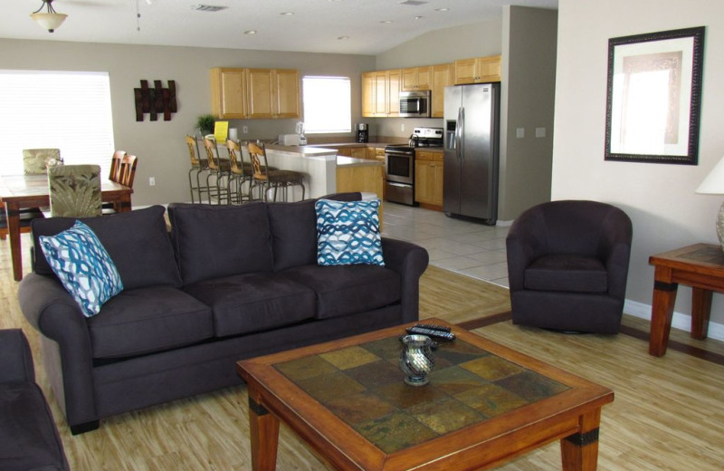 Rental living room at Long Key Vacation Rentals.