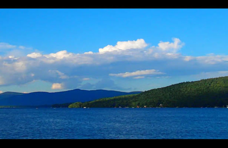 View of lake at The Georgian Lakeside Resort.