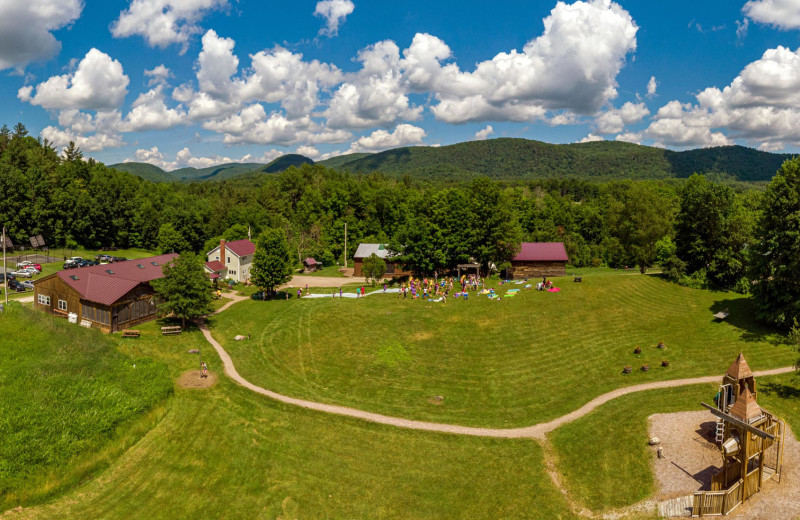 Aerial view of Common Ground Center.