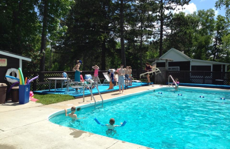 Outdoor pool at Cedarwild Resort.