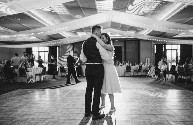 Wedding dance at Superior Shores Resort.