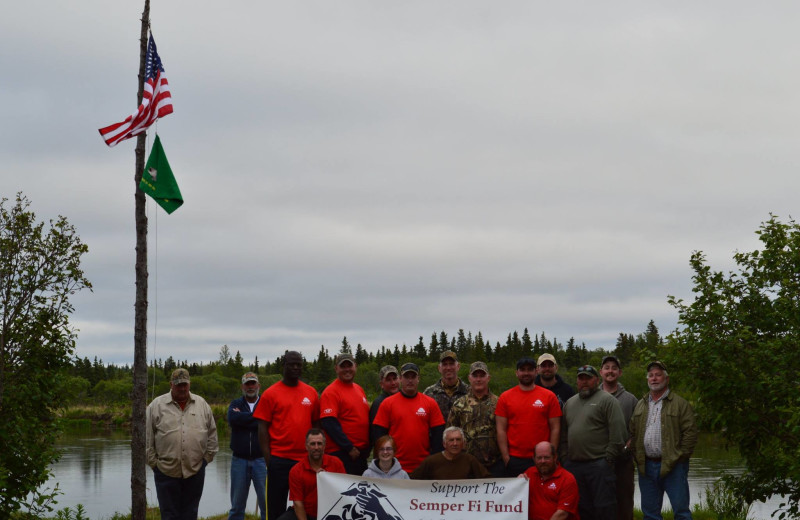 Groups at Nushagak River Adventure Lodge.