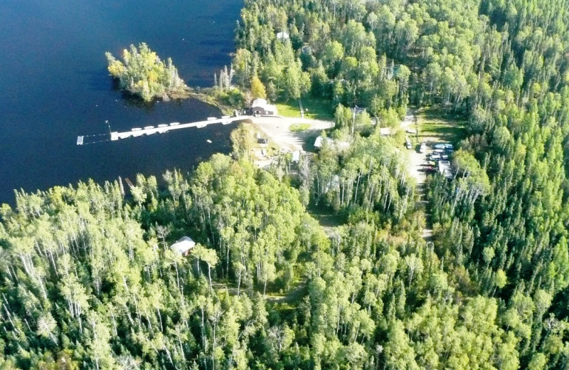 Aerial View of Woman River Camp