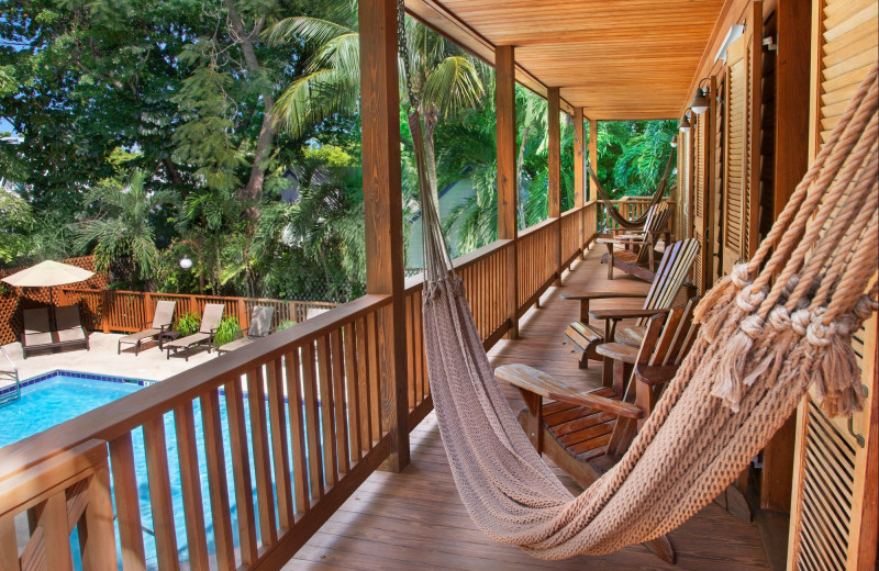 Porch at Island City House Hotel.
