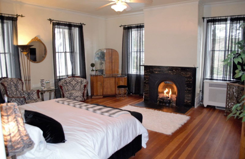 Guest room at  The Laurentide Inn.