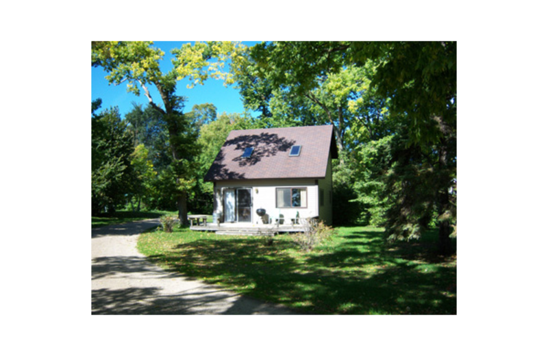 Cabin exterior at Madsen's Resort.