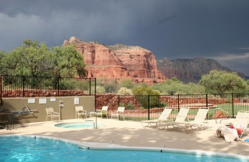 Outdoor pool at Red Agave Resort.