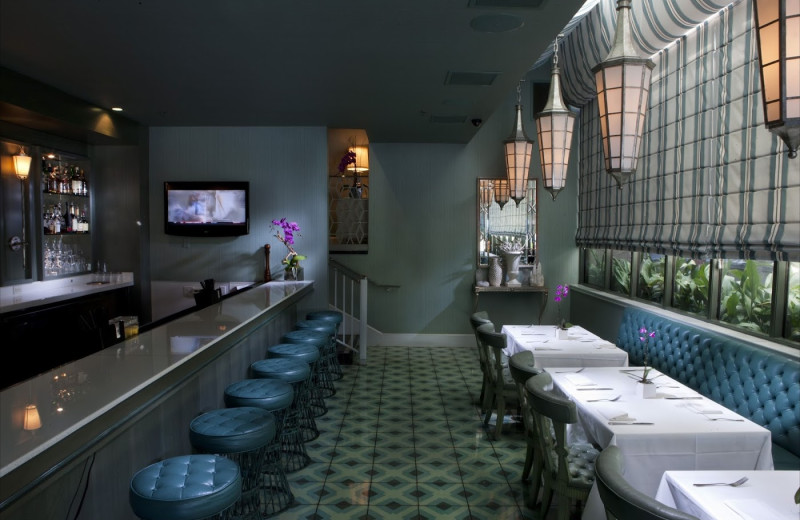 Dining at Chamberlain West Hollywood Hotel.
