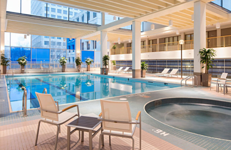 Indoor pool at Delta Winnipeg.