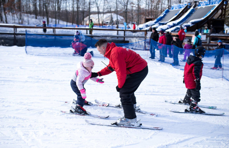 Skiing at Rocking Horse Ranch Resort.