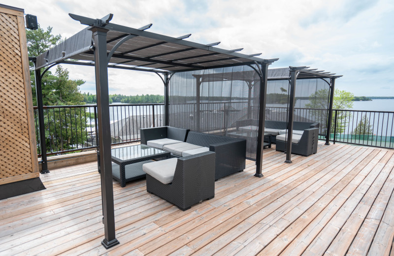 Patio at Taboo Muskoka.