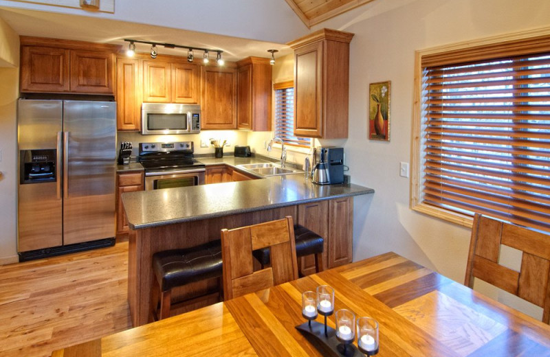 Villa kitchen at Wilderness Resort Villas.
