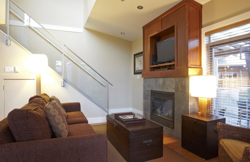 Guest living room at Cox Bay Beach Resort.