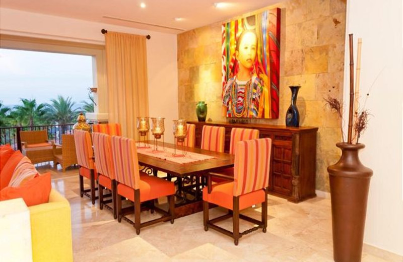 Rental dining room at Luxury Villa Collections.