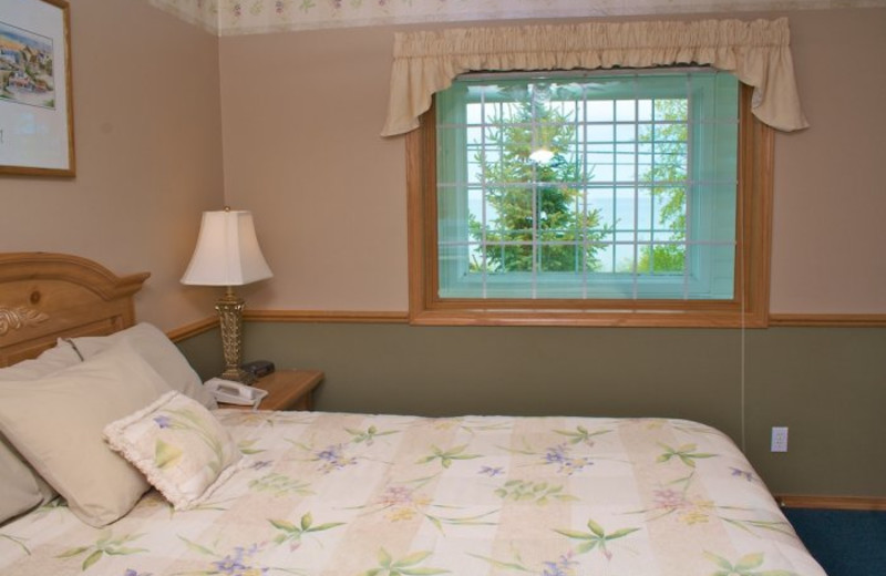 Guest bedroom at Bay Breeze Resort.